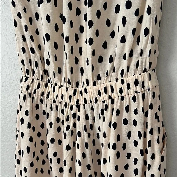 Like New! Kate Spade Leopard Dot Romper Blush/Black in Size 2 - Picture 8 of 14